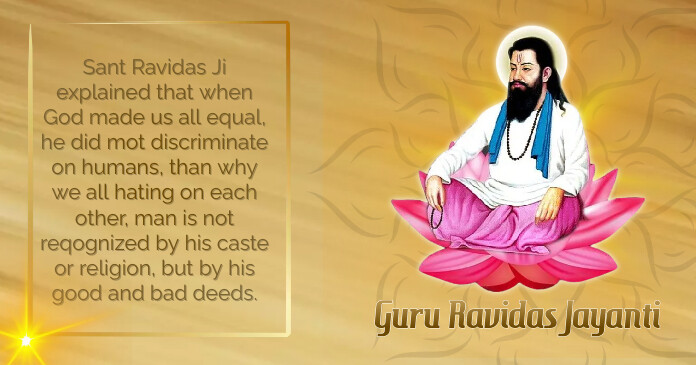 Copy of Tribute to Guru Ravidas Jayanti Facebook Post | PosterMyWall