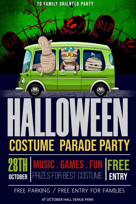 trick or treat, Halloween flyers, Halloween Plakat template