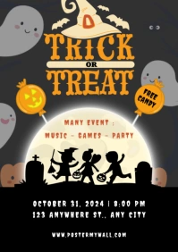 Trick Or Treat A4 template
