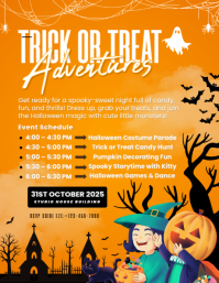 Trick Or Treat Adventures Flyer Ulotka (US Letter) template