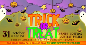 trick or treat Anuncio de Facebook template
