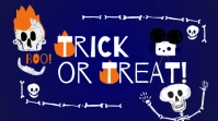 trick or treat YouTube Channel Cover Photo template