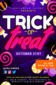 trick or treat Tumblr Graphic template