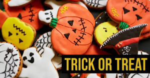 Trick or treat Obraz udostępniany na Facebooku template