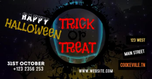 TRICK OR TREAT Obraz udostępniany na Facebooku template