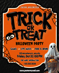 Sort Halloween Party Instagram Portrait Template
