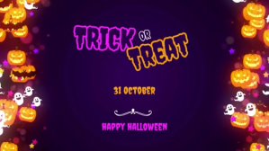 Trick or treat Ekran reklamowy (16:9) template