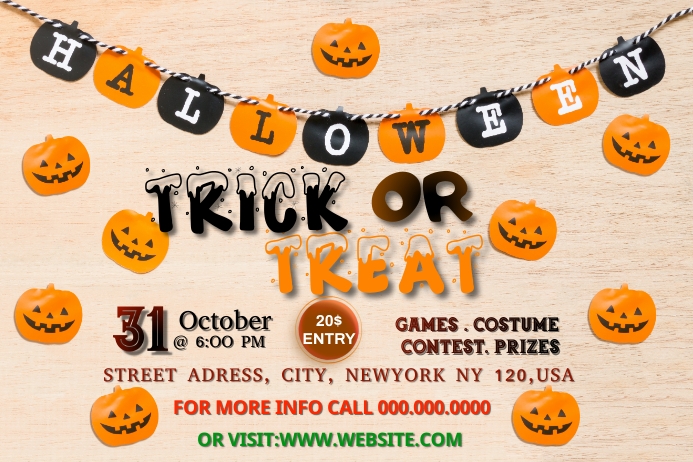 trick or treat Template | PosterMyWall