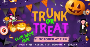trick or treat Anuncio de Facebook template