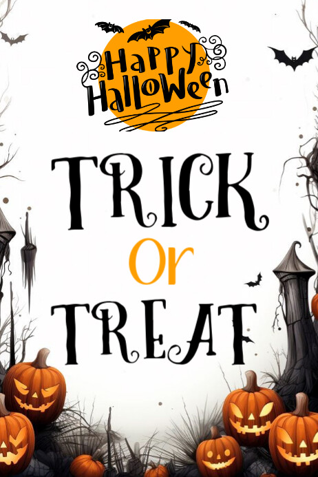 trick or treat editable halloween template | PosterMyWall Trick or treat editable halloween template | PosterMyWall