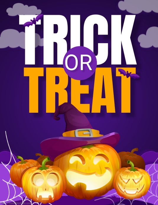 Trick Or Treat Flyer Template PosterMyWall trick-or-treat-flyer-template-postermywall