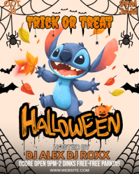 Trick or treat halloween Instagram Portrait template