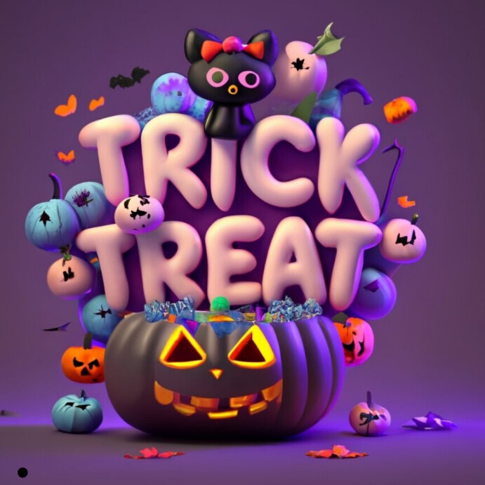 Trick or Treat Halloween design template | PosterMyWall