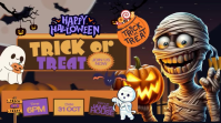 Trick or Treat Halloween Party Miniatura na YouTube template