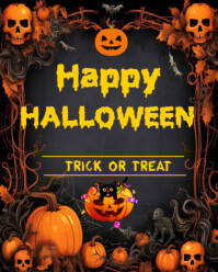 Trick Or Treat Instagram Portrait template