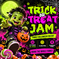 Sort Family Halloween Fun Day Сообщение Instagram Template