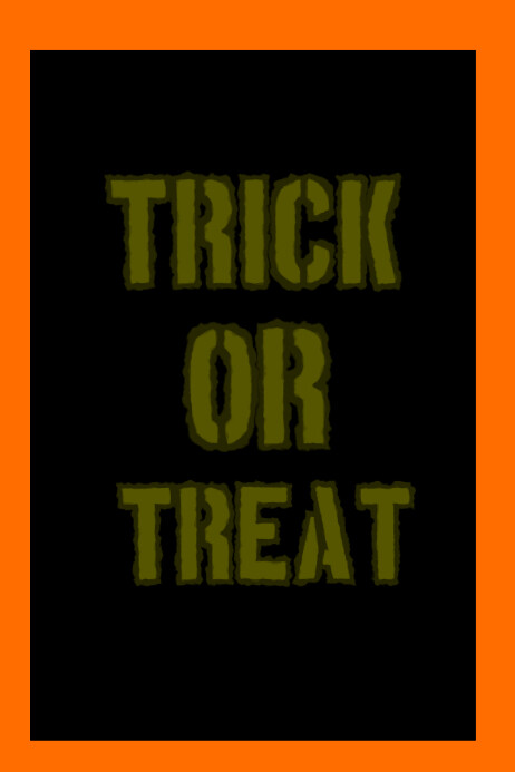 Trick Or Treat Poster Template | PosterMyWall