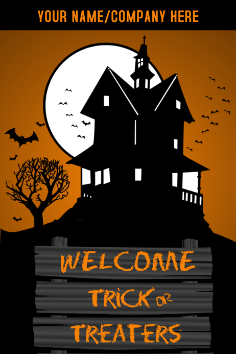 Trick Or Treat Template PosterMyWall trick-or-treat-template-postermywall