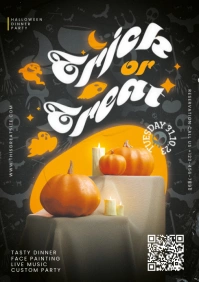 Trick or Treat Template Design A4