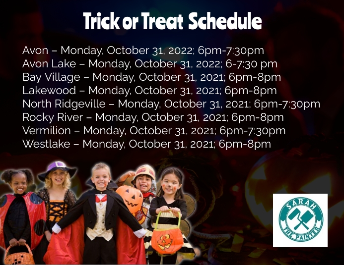 Trick or Treating Schedule Template PosterMyWall