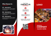 Trifold brochure A4 template
