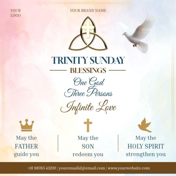 Trinity Sunday Blessings Template | PosterMyWall