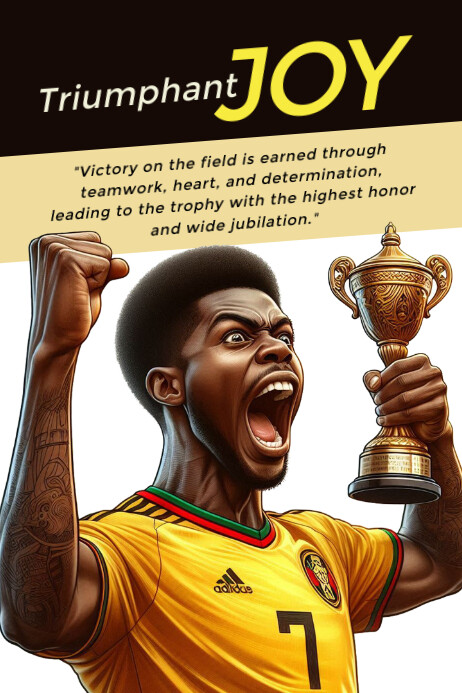Triumph Poster template