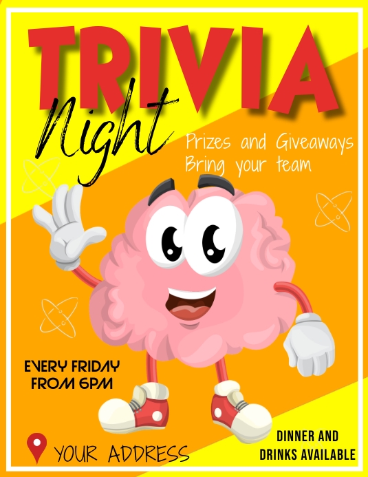 TRIVIA (1) ใบปลิว (US Letter) template