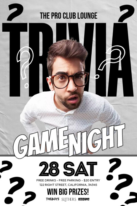 Trivia Contest Poster Examples Plantilla de Trivia Contest | PosterMyWall