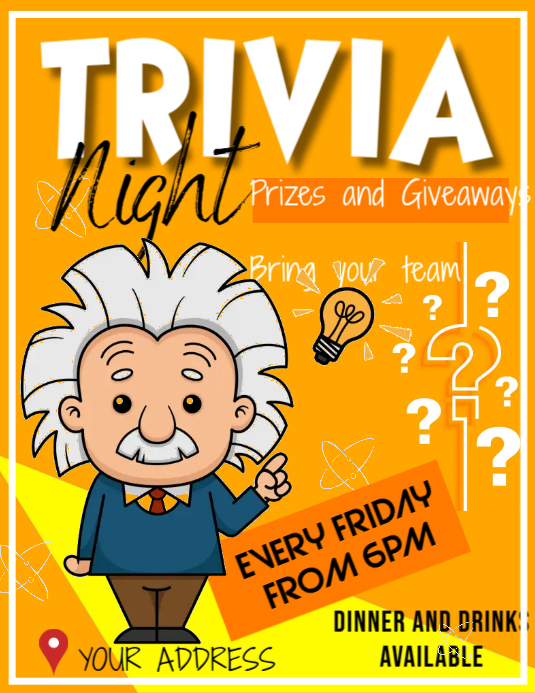 Trivia Card Layout TRIVIA Template | PosterMyWall