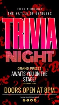 Trivia Event Background Trivia Quiz Night Event Display Template | PosterMyWall