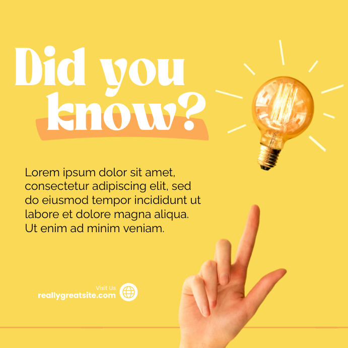Modèle Trivia Facts | PosterMyWall