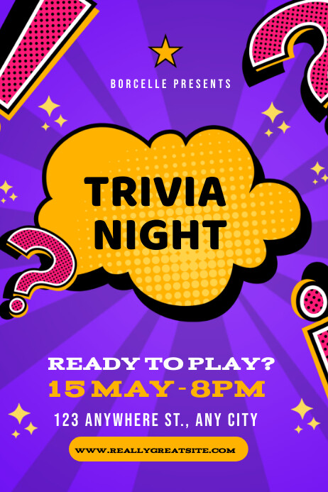 Trivia Facts Template | PosterMyWall