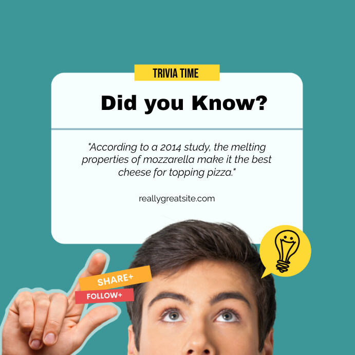 Fun Facts Example Layout trivia facts template | PosterMyWall