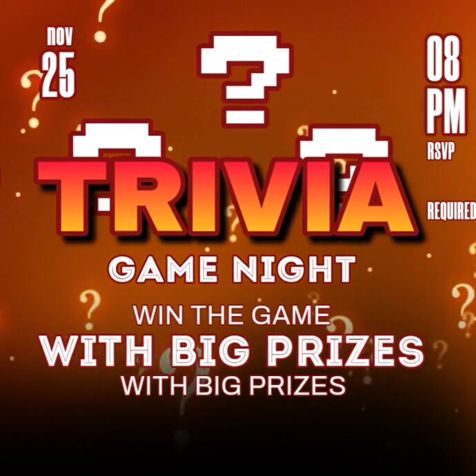 Trivia Flyer Template | PosterMyWall