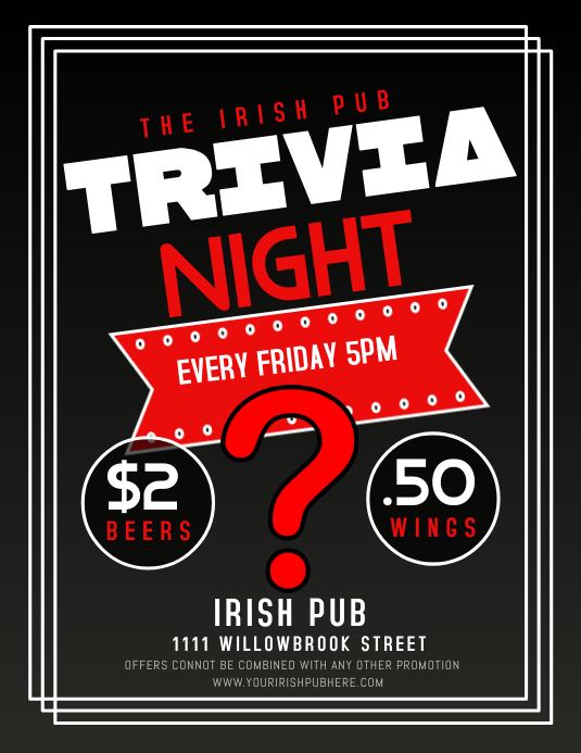 TRIVIA Template | PosterMyWall