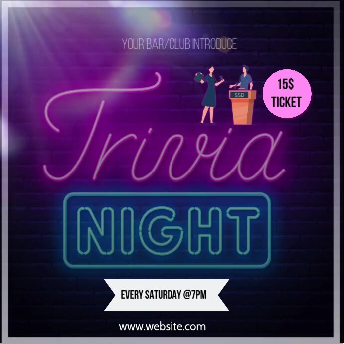 trivia game night Template | PosterMyWall
