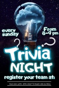 Trivia Game Night Plakat template