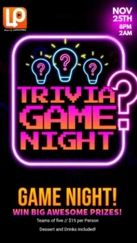 Trivia Game Purple Instagram-Story template