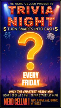 Trivia Night: The Ultimate Quiz Clash Instagram Story Template