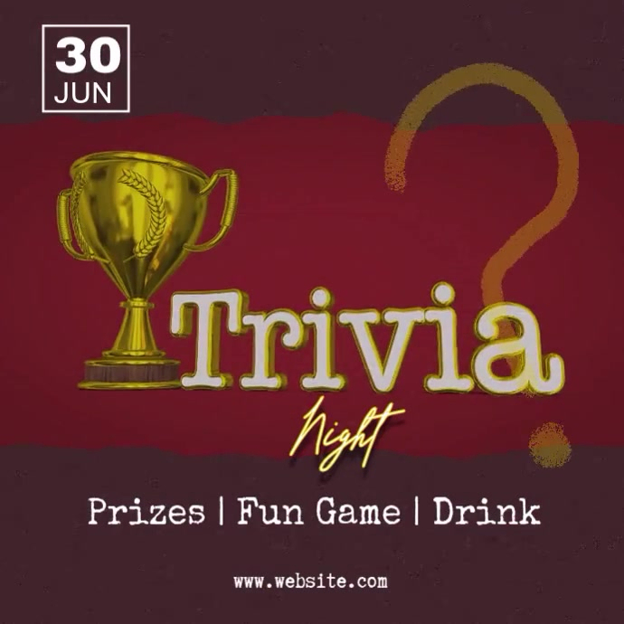 Trivia night ad Template | PosterMyWall