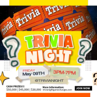 Trivia Night Ads Сообщение Instagram template