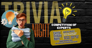 Trivia Night Banner Portada de evento de Facebook template