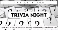 Trivia Night Bar Pub Event Video Ad Immagine condivisa di Facebook template