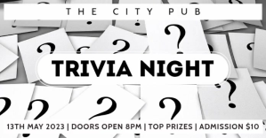 Trivia Night Bar Pub Event Video Ad Imagem partilhada do Facebook template