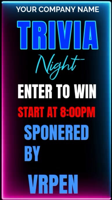 TRIVIA Night Template | PosterMyWall