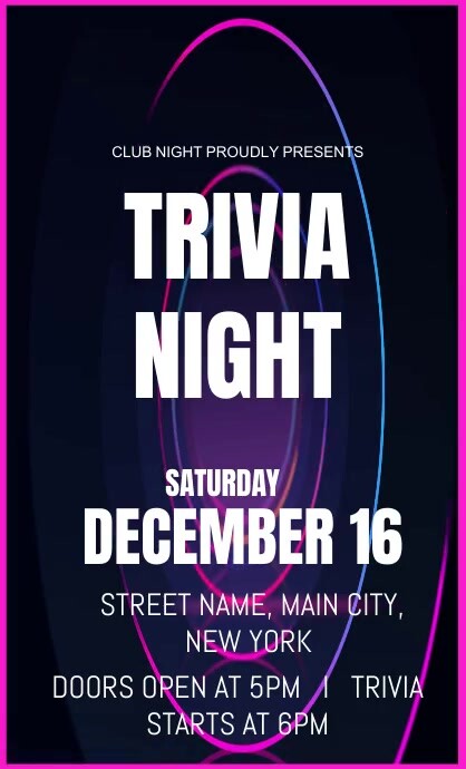 Trivia Night Template PosterMyWall