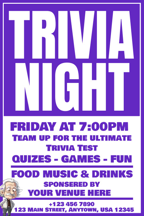 Trivia Night Template PosterMyWall