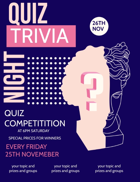 Trivia Night Template PosterMyWall