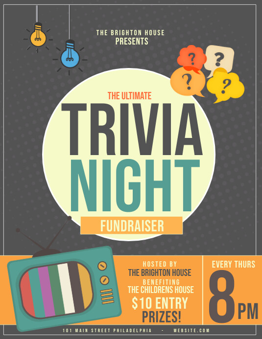 Trivia night Template PosterMyWall Trivia night Template PosterMyWall